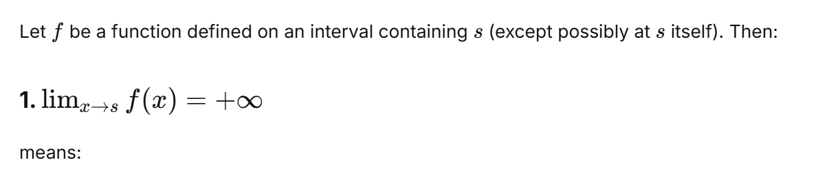 <p>Complete the definition for the two sided case.</p>