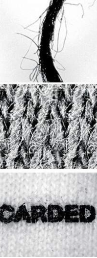 <p>Carded cotton is stronger and more durable, ideal of jeans, sheeting, and towelling. </p>
