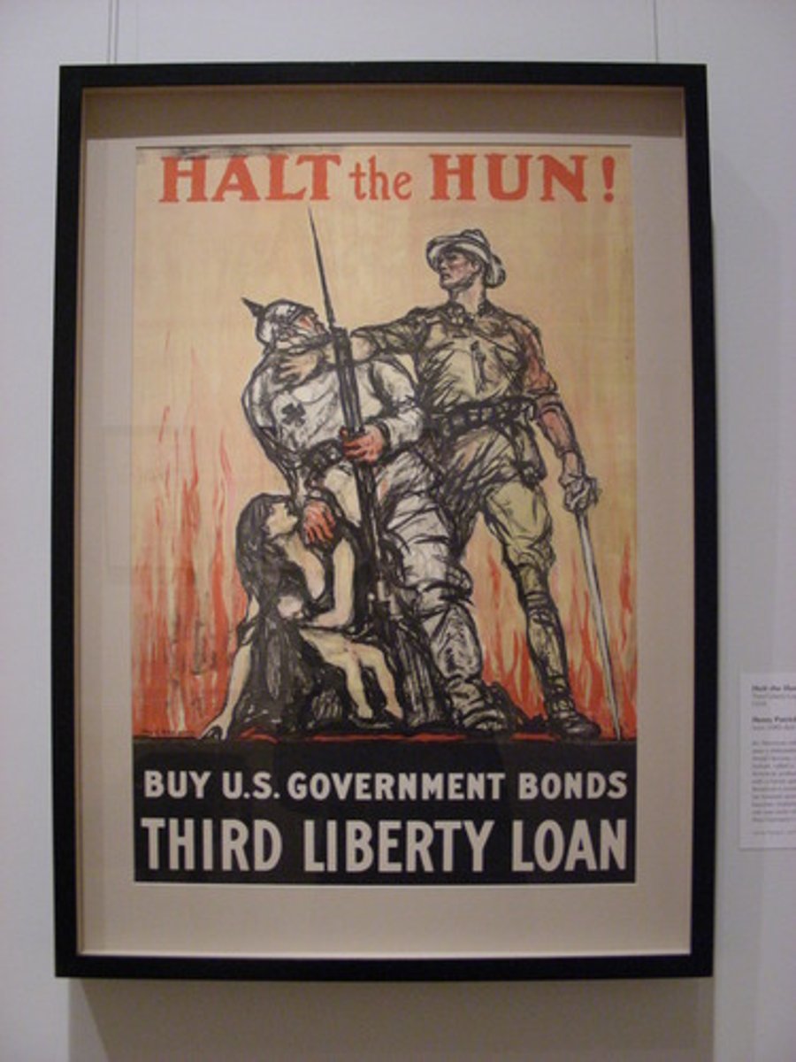 <p>Made the "Hate the Hun" slogan, nativist groups would take out prejudices on "disloyal" minorities</p>