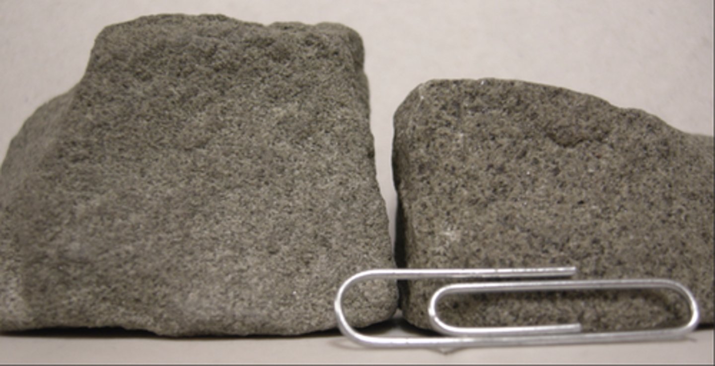 <p>Sandstone with clay and silt particles mixed in with it. Sediments deposited by underwater landslides in a subduction trench.</p>