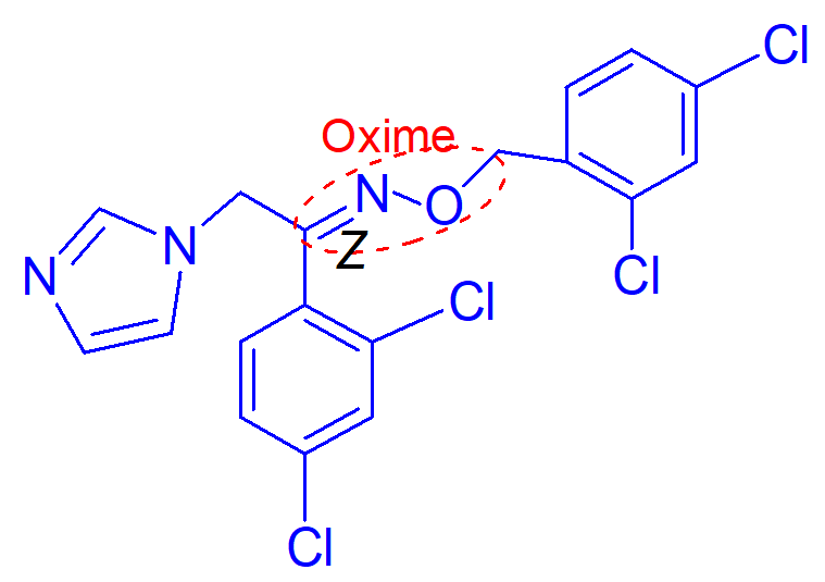 <p>important point of this molecule (oiconazole nitrate);</p>