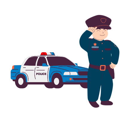 <p>un policía/una policía</p>