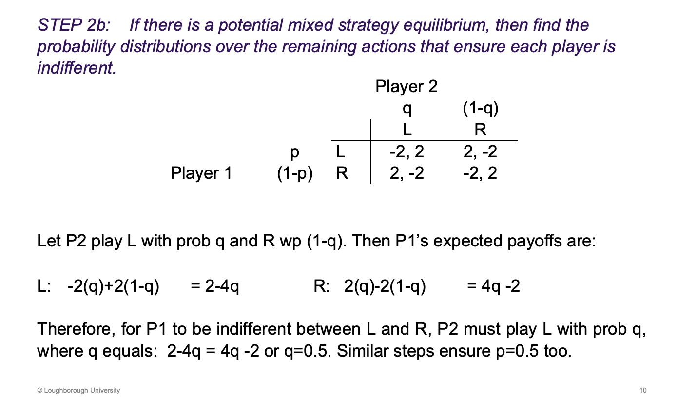 <p>Has to be indifferent otherwise the wont be random, which is needed<span><span> </span></span></p>