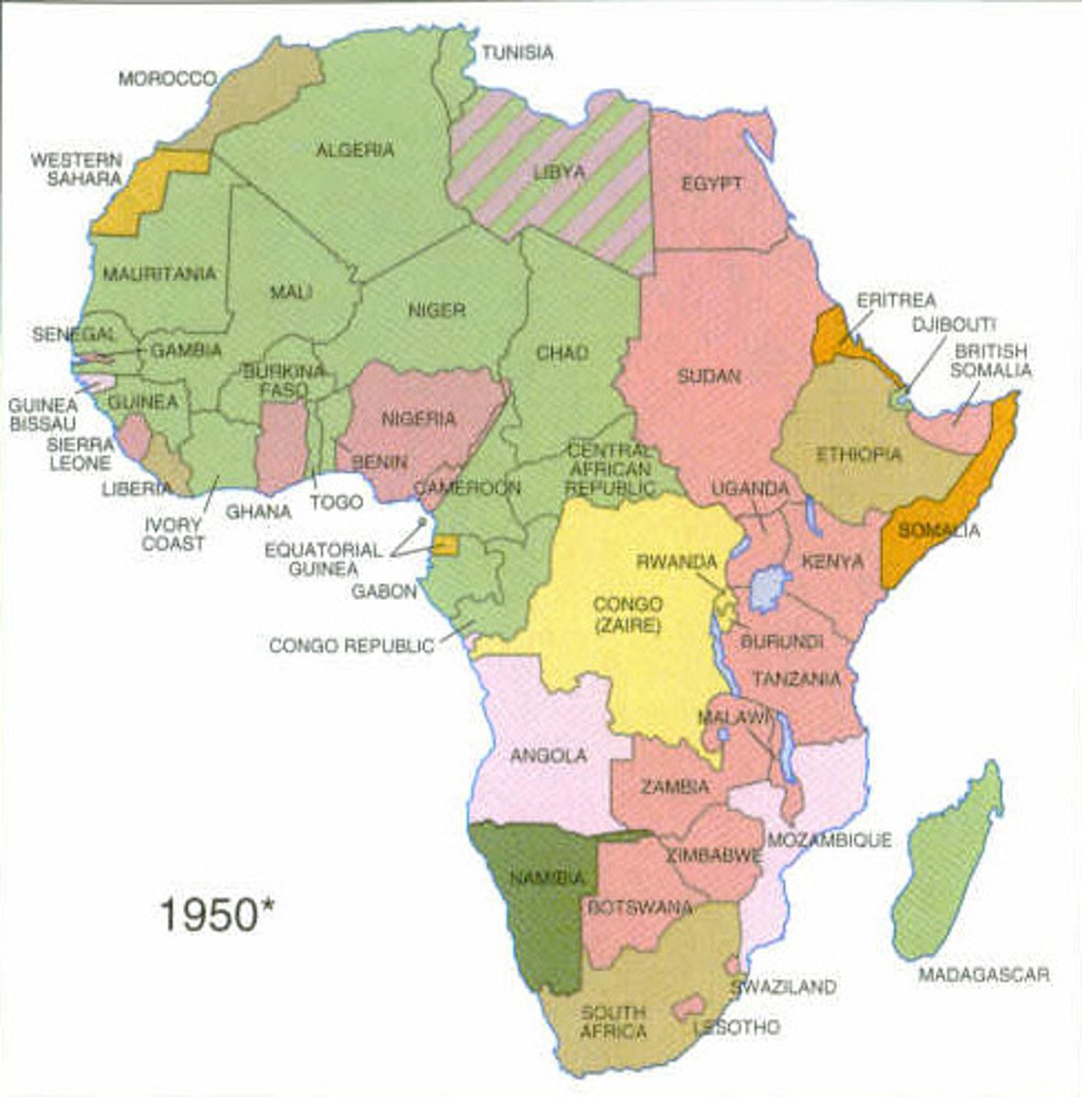<p>a boundary line placed over and ignoring an existing cultural pattern</p>