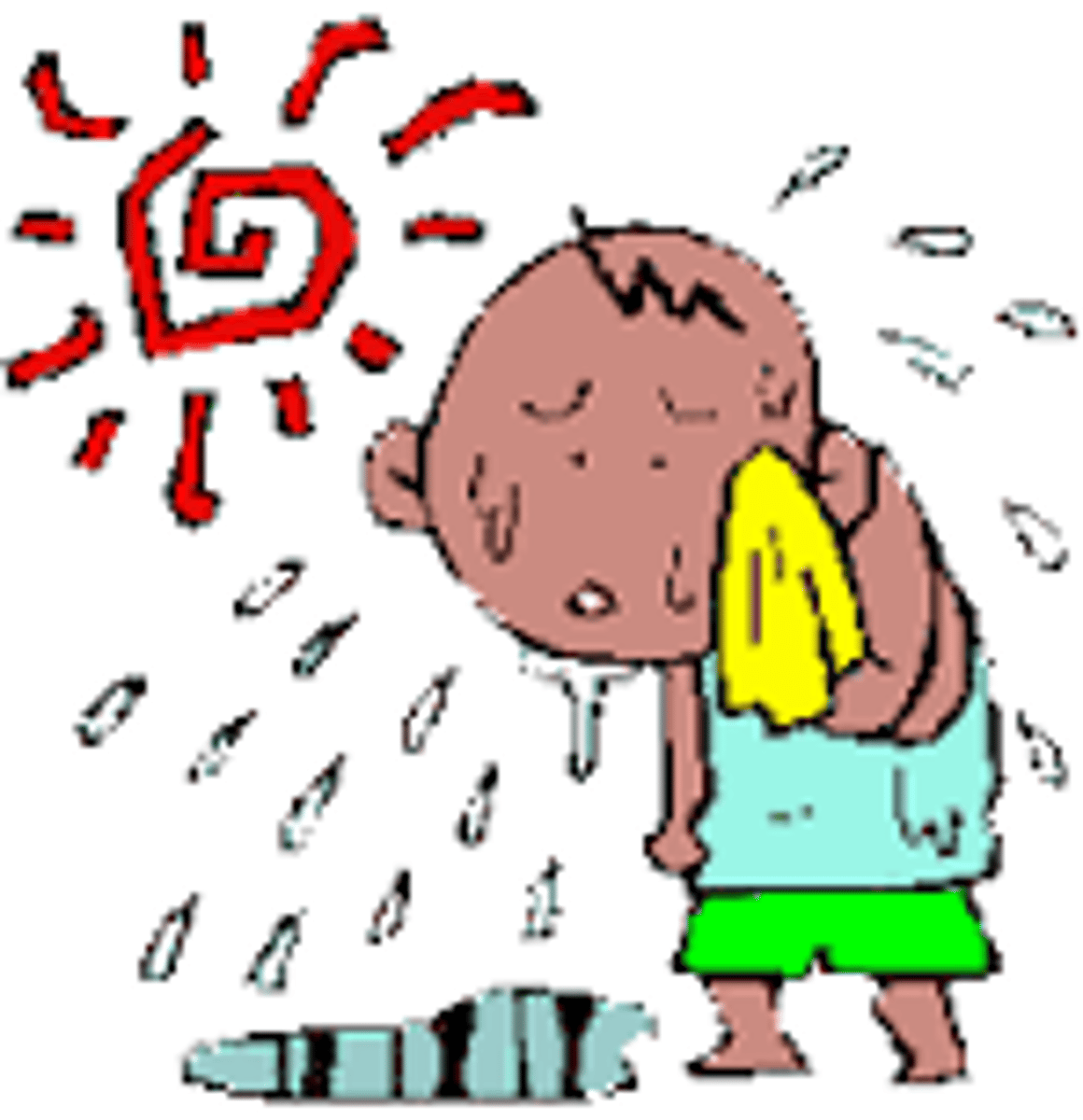<p>hacer calor, tener calor</p>
