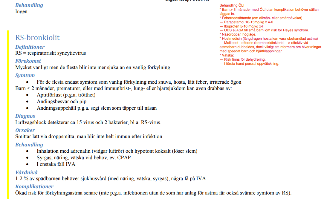 <p>Bronchioloit?</p>