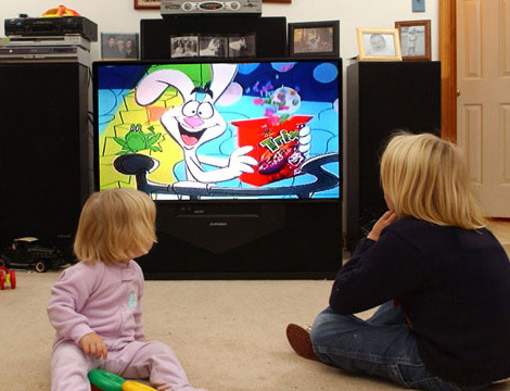<p>(noun) <span><em>getting people to buy something through images, videos, and text, on TV, in newspapers and magazines, on the Internet, etc.</em></span></p><p>“Children see a lot of _______ on TV.”</p>
