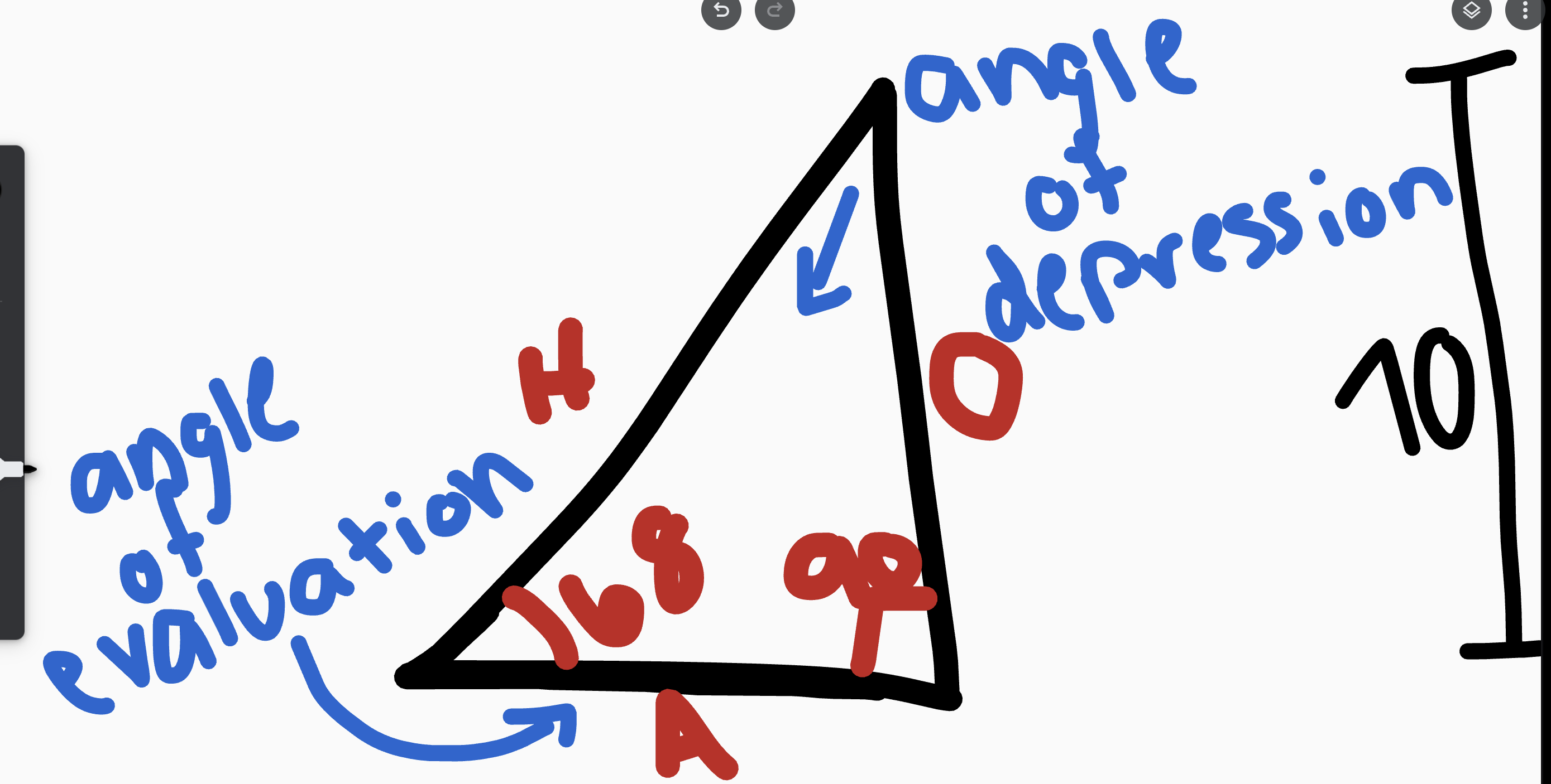 <p>reference angle = 68</p><p>given sides: </p><p>Opposite = 70</p><p>Hypotenuse = w</p><p>Sin 68/1 = 70/w</p><p>0.9272x = 70</p><p>divide 0.9272 on both sides</p><p>w = 75.5</p>