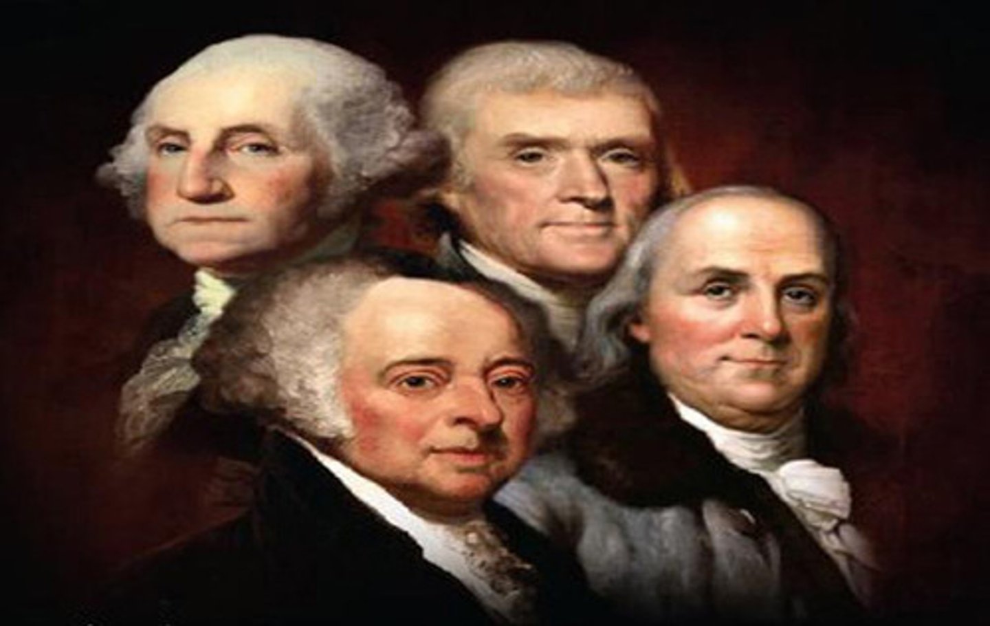 <p>James Madison, Thomas Jefferson and other leaders who laid the groundwork for the United States</p>