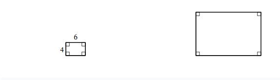 <p>The rectangle below is dilated by a scale factor of <span style="font-family: KaTeX_Main, &quot;Times New Roman&quot;, serif; line-height: 1.2; font-size: 1.21em;"><span>5</span></span>. Find the perimeter and area of the rectangle below, as well as the perimeter and area of the dilated rectangle. Express your answers as whole numbers, decimals, or fractions in simplest terms (no mixed numbers). Figures are not necessarily drawn to scale.</p><p>Perimeter of given <span>rectangle</span> ____ units</p><p>Perimeter of dilated <span>rectangle</span> ______ units</p><p>Area of given <span>rectangle</span> ____ units<sup>2</sup></p><p>Area of dilated <span>rectangle</span> _____ units<sup>2</sup></p>