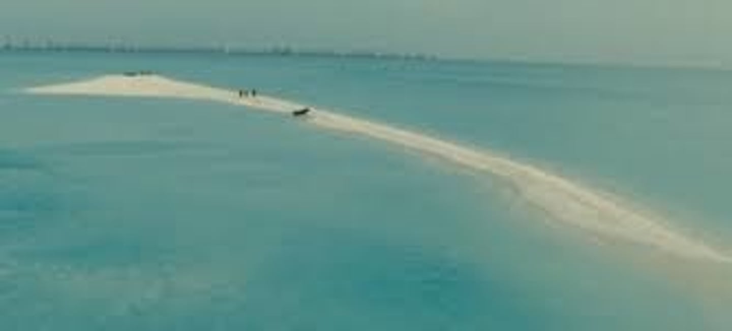 <p>A mound of sand deposited by waves as they slow down near shore</p>