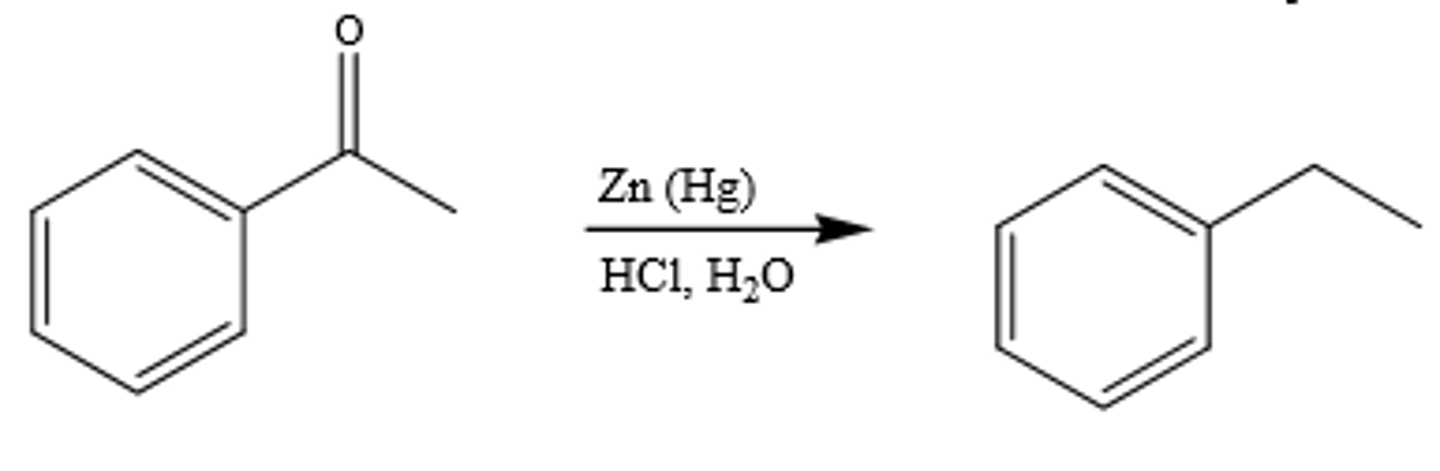 <p>Clemmensen reduction</p>