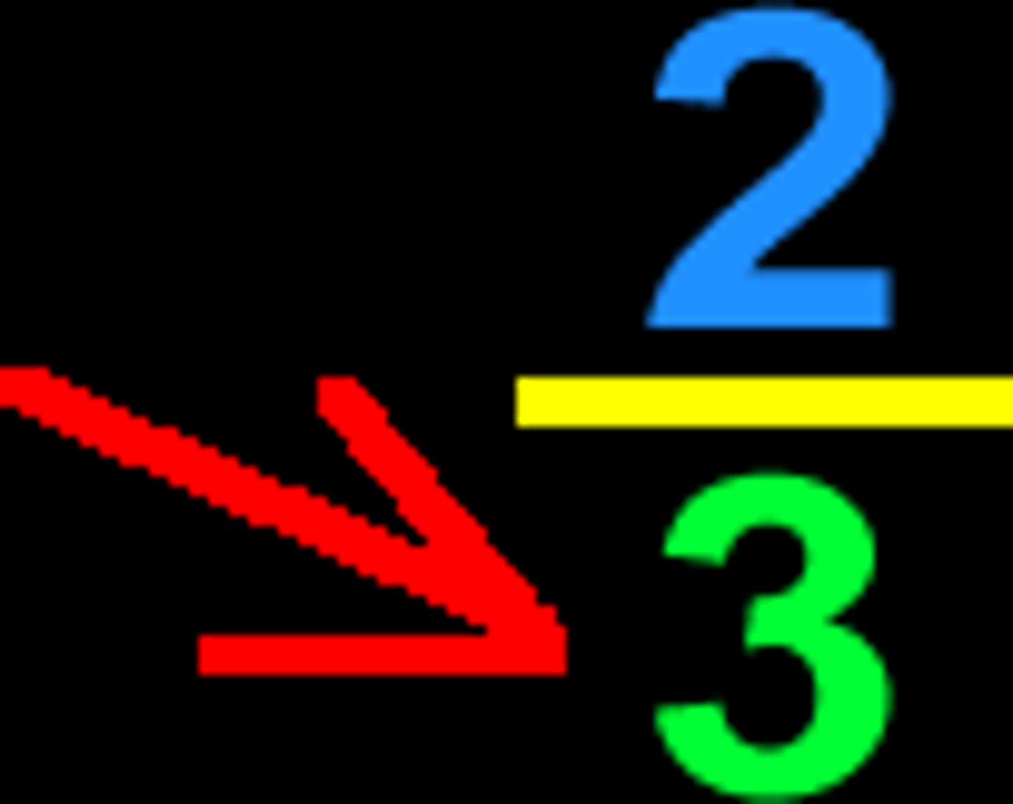 <p>The bottom number in a fraction</p>
