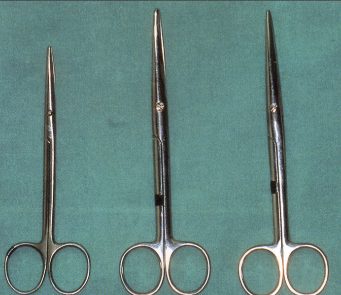 <p>Cutting instruments apply principles of 1st order lever&nbsp;</p><p>Blunt ends and medium sized curves for dissection of tissues</p>