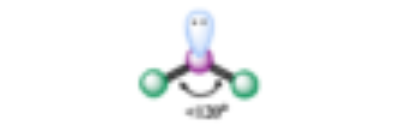 <p>bent </p><p><120 degree</p><p>AX<sub>2</sub> E<sub>1</sub></p>