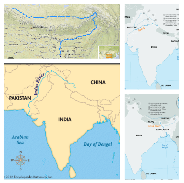 <ul><li><p>Punjab Himalaya- The part of Himalayas lying between Indus and Satluj. It is also known as Kashmir and Himachal Himalaya from west to east respectively.</p></li><li><p>The Kumaoan Himalayas- The part of Himalayas lying between Satluj and Kali rivers.</p></li><li><p>The Nepal Himalayas- Demarcated by Kali and Teesta rivers.</p></li><li><p>Assam Himalayas- Demarcated by Teesta and Dihang rivers.</p></li></ul><p></p>