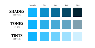 One color in different values 