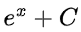 e^x + C
