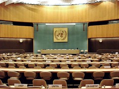 <p>one of the six principal organs of the United Nations and the only one in which all member nations have equal representation; oversee the budget of the United Nations, appoint the non-permanent members to the Security Council, receive reports from other parts of the United Nations and make recommendations in the form of General Assembly Resolutions</p>