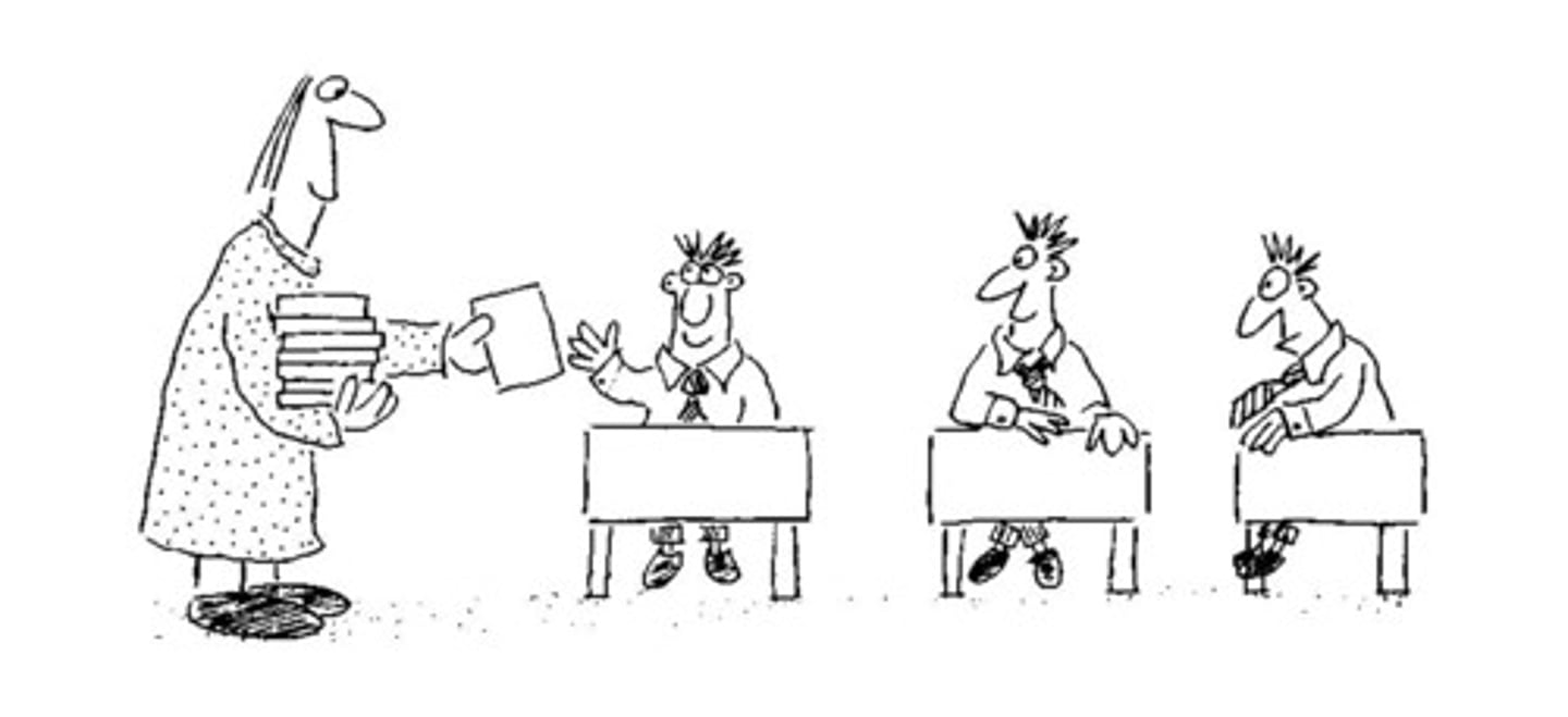 <p>Distribute (allocate, hand out)</p>