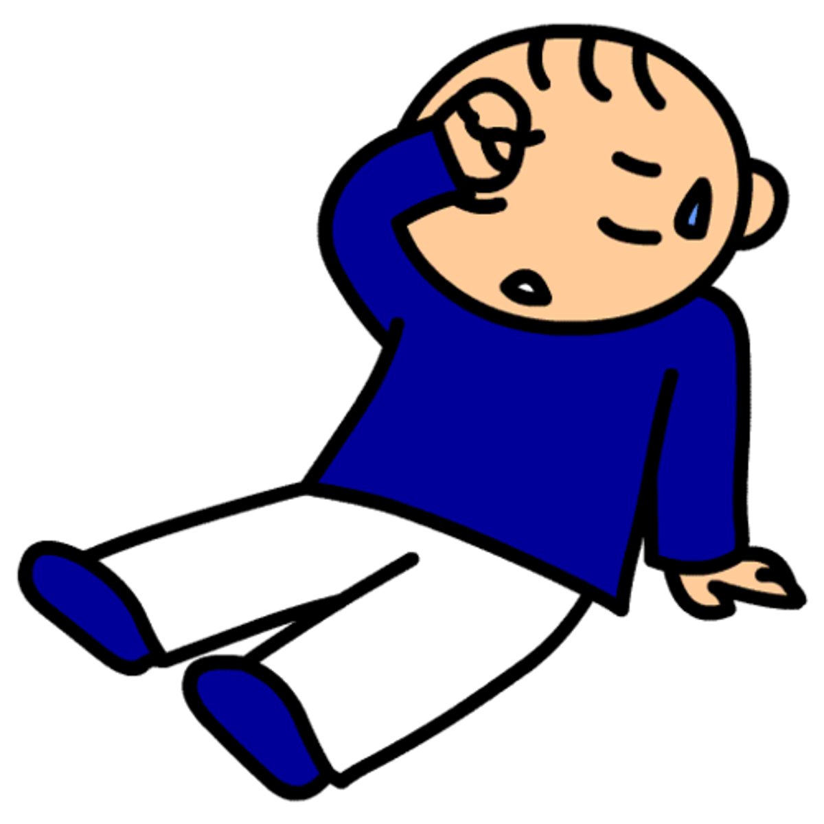 <p>tired (lèi )</p>