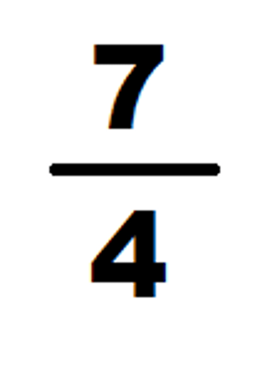 <p>fraction whose numerator is larger than its denominator</p>