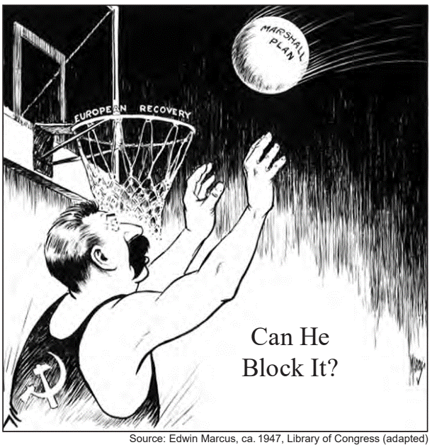 <p>The Soviet response to the Marshall Plan contributed to</p>