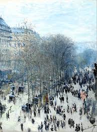 <p>boulevard des capucines monet</p>
