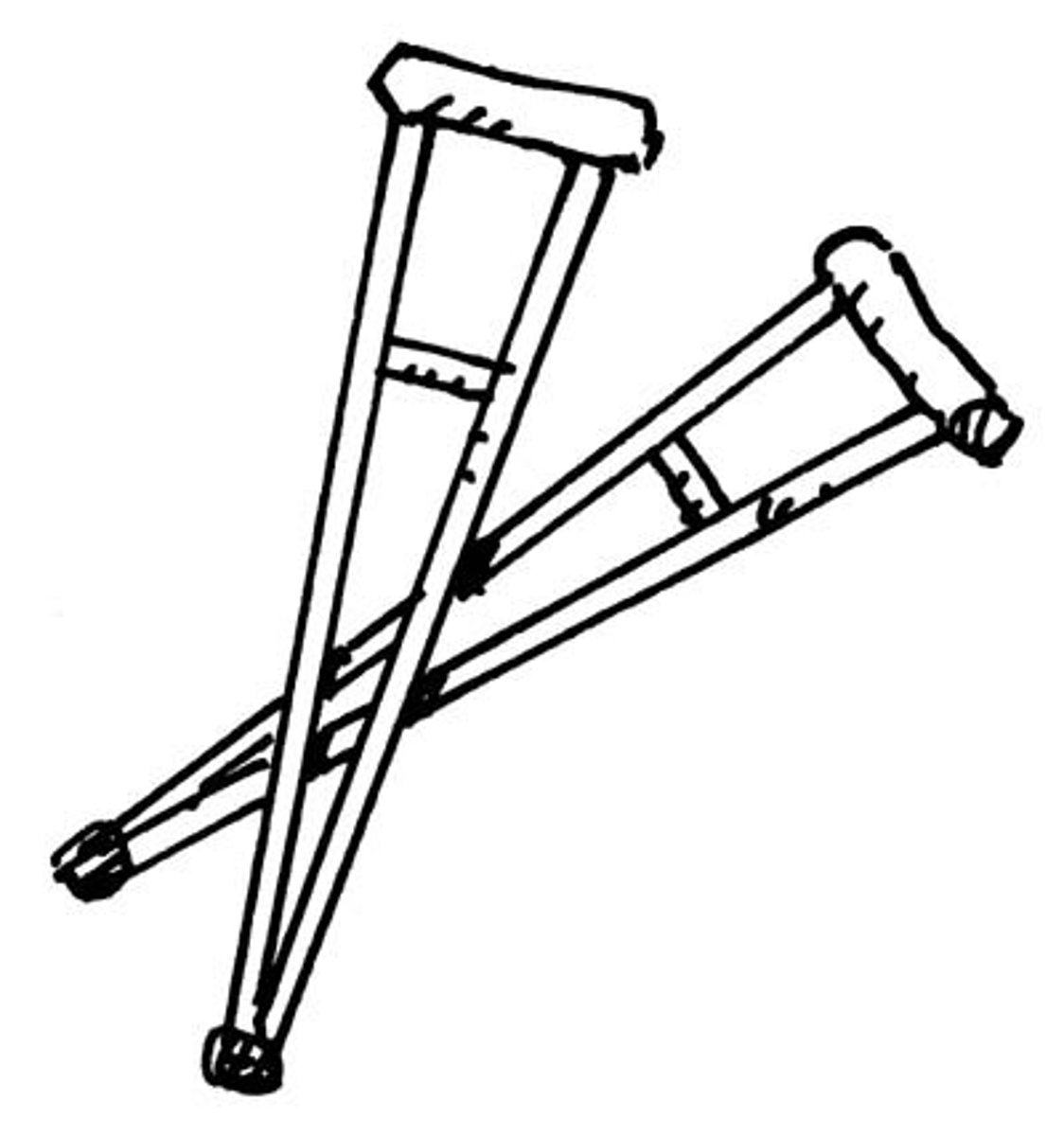 <p>crutches</p>