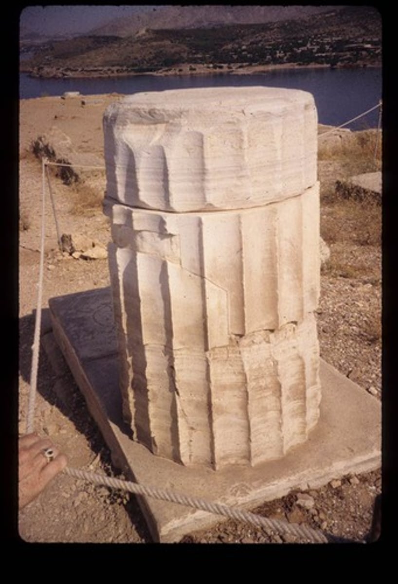 <p>a section of a column shaft</p>