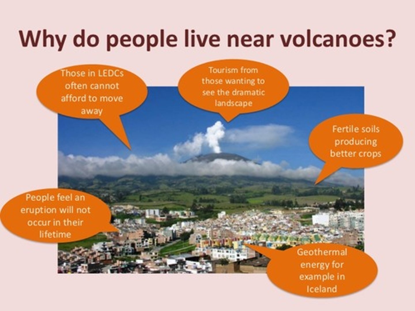 <p>Tourism</p><p>Precious Minerals</p><p>Geothermal Energy</p><p>Prediction/Monitoring Available</p><p>Tradition</p><p>Wealth</p><p>Good Soils</p>