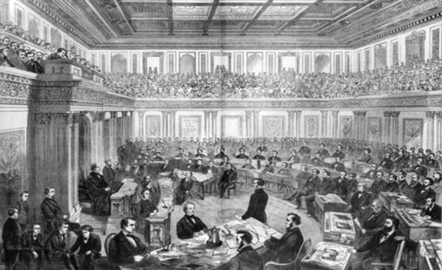 <p>In the spring of 1866, many in Congress were unhappy with President Andrew Johnson's policies and this led to the second round of reconstruction. Its creation was dominated by Congress and featured policies that were harsher on Southern whites and more protective of freed African Americans. (p. 295)</p>