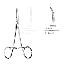 Clamps delicate blood vessels or tissue (baby of the family)