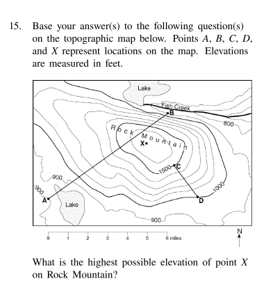 <p>State how the shape of the contour lines crossing the Green River indicates that this river flows toward the southeast.</p>