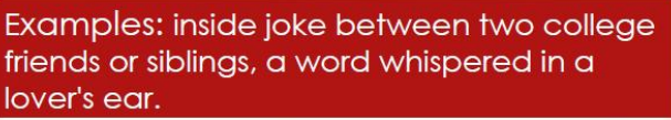 <p>Linguists say this register is reserved for special occasions, usually between only two people and often in private.</p>