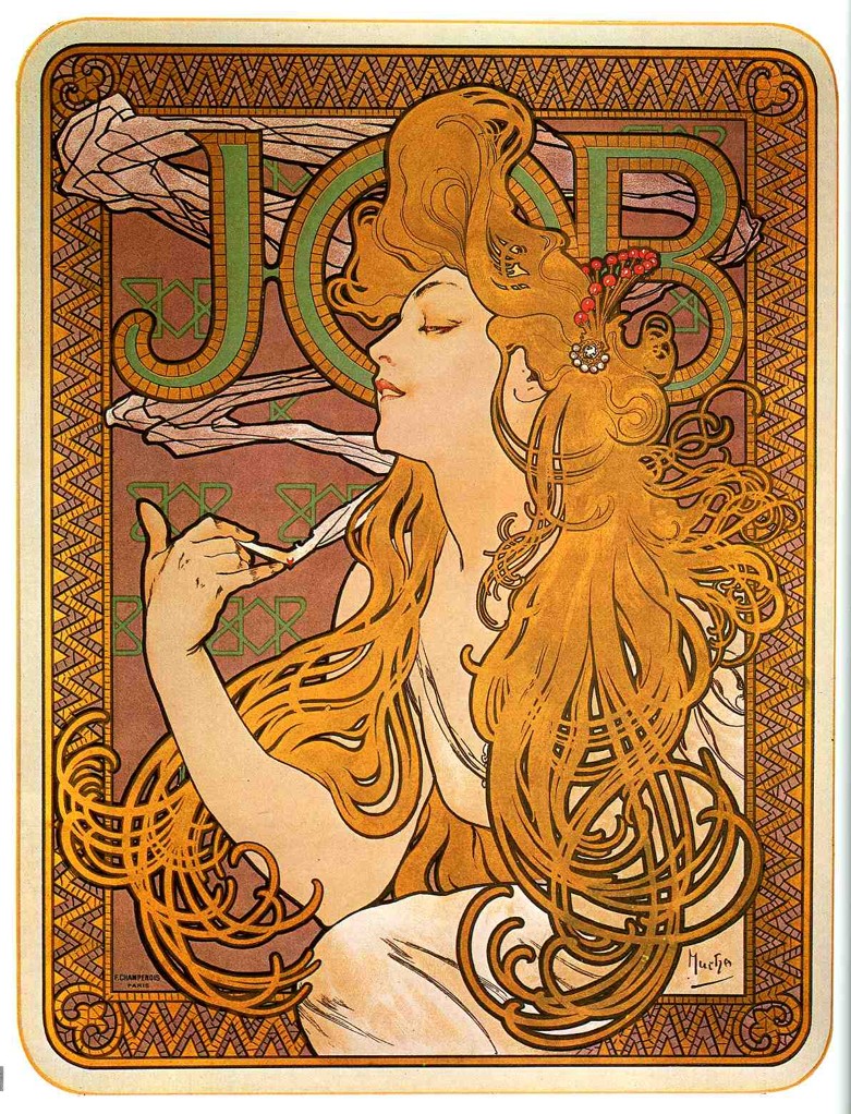 <p>Alphonse Mucha - Poster for Job Cigarette Paper</p>