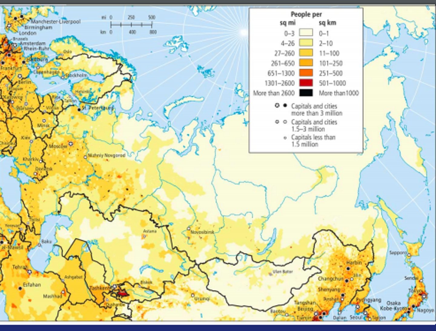 <p>Russia is an ethnically diverse region with many subnational units. The map suggests that Russia is made up of many subnational units. The granting of autonomous republics after the breakup of the Soviet Union acknowledged the cultural diversity of the region.</p>