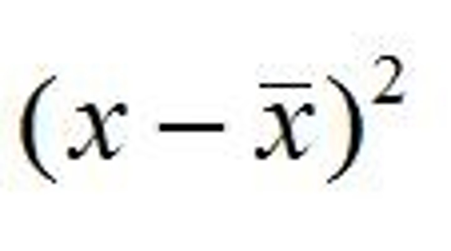 <p>1. Find the mean of the set of data. 2. Find the difference between each value and the mean. 3. Square the difference. 4. Find the sum of these squares. 5. Divide the sum by the number of data points - one. 6. Take the square root to find the standard deviation.</p>
