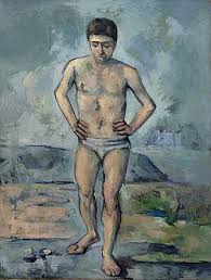 <p>Cezanne, “Le grand baigneur”, 1885, Oil on canvas, 127 × 98.8 cm</p>