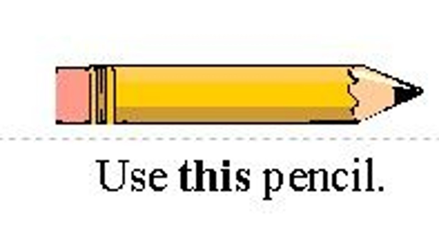 <p>...Use THIS pencil.</p>