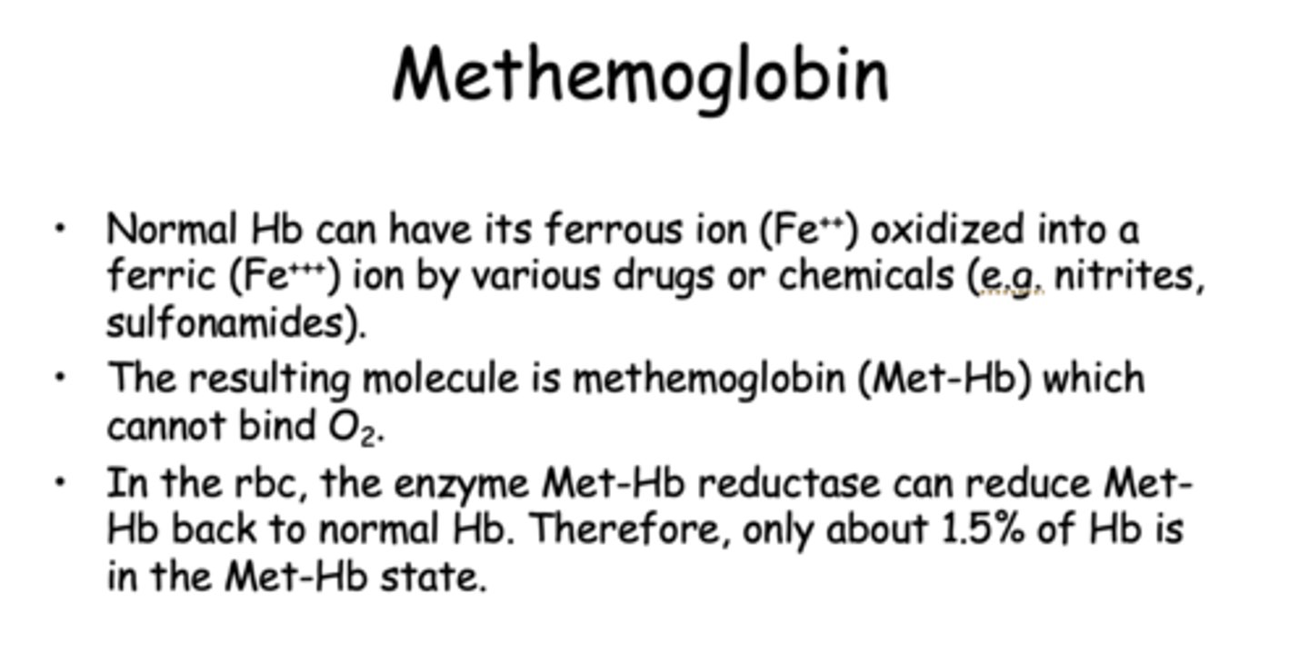 <p>Methemoglobin (Met-Hb)</p>