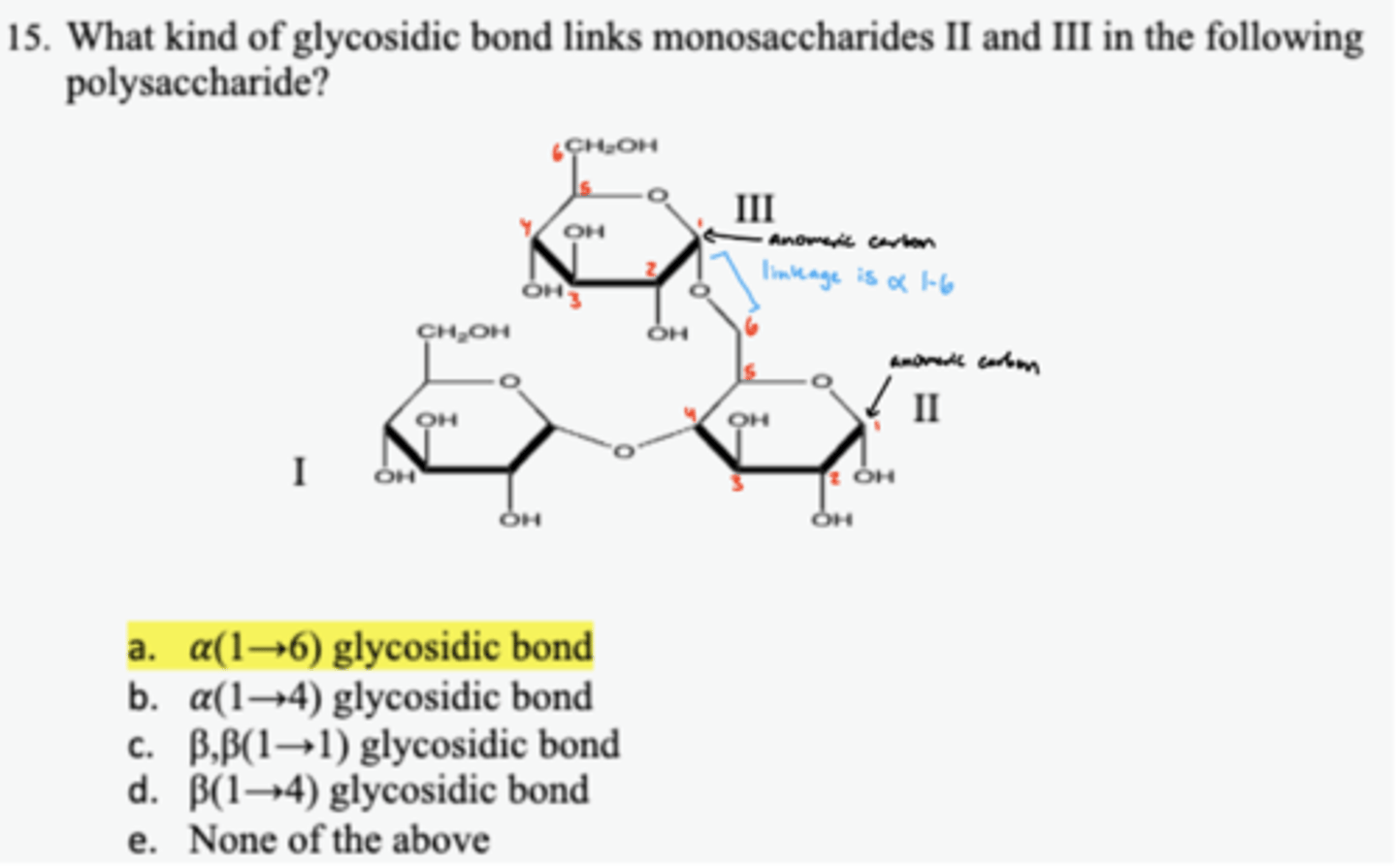 <p>Always start numbering from the anomeric carbon. Go clockwise and then see which carbons are linked.</p>