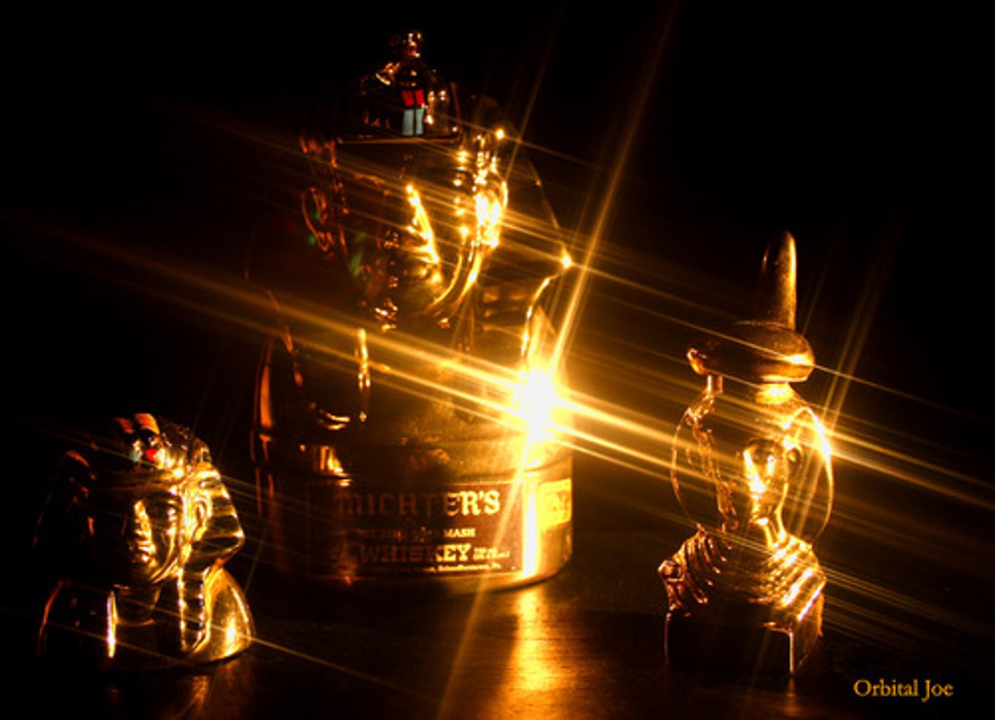 <p>shining brightly</p>
