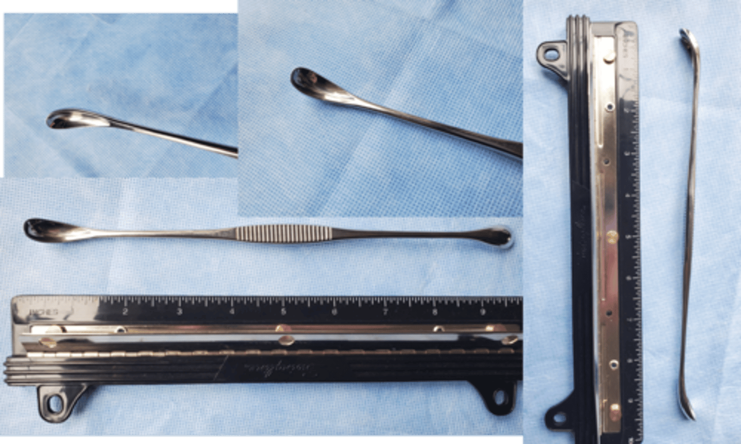 <p>•To remove gallstones from the gall bladder</p><p>•Features: This is a rigid, double-ended gall bladder instrument with spoon shaped tips used for removing gallstones from the gall bladder</p>