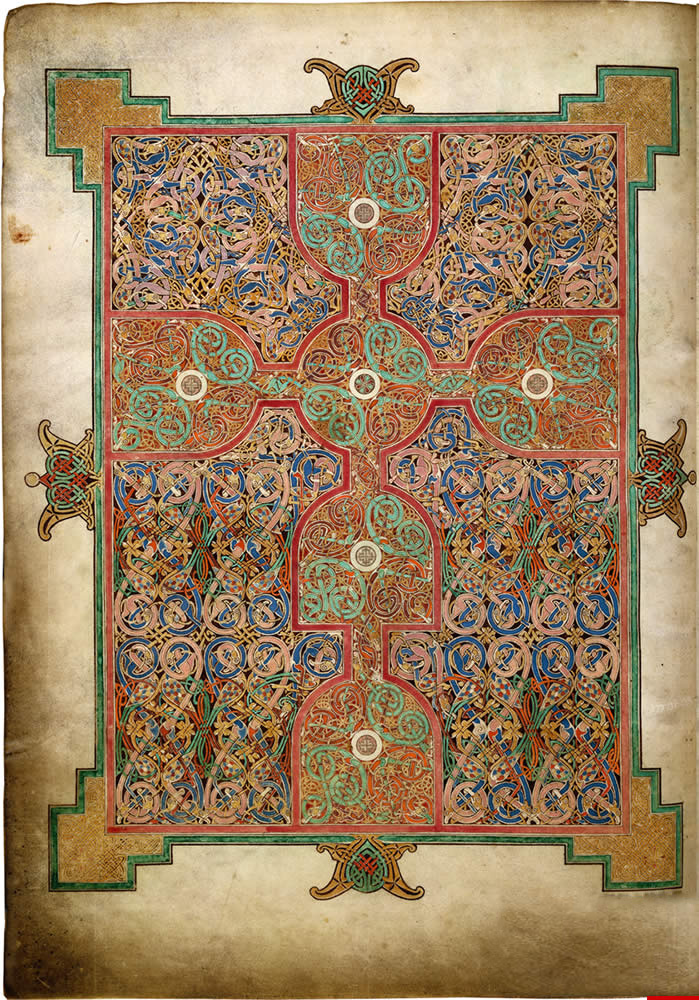 <p>Lindisfarne Gospels</p>