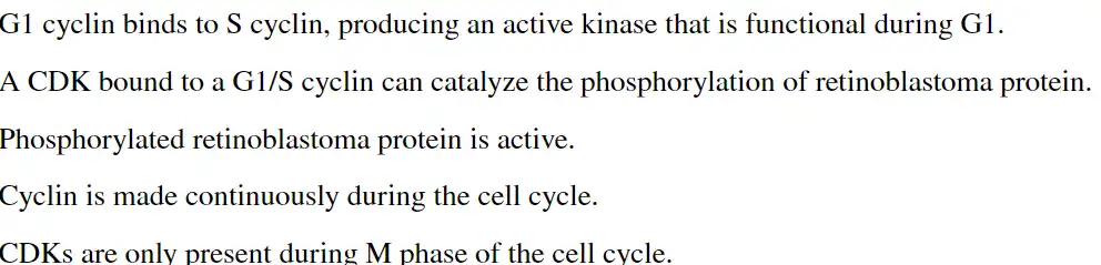 <p>Which statement about CDK is true?</p>