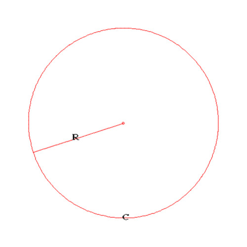 The point about which all points of a circle are equidistant. The circle is usually named by its center.