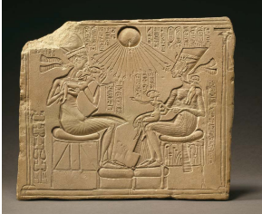 2.22 Akhenaten, Nefertiti, and three daughters