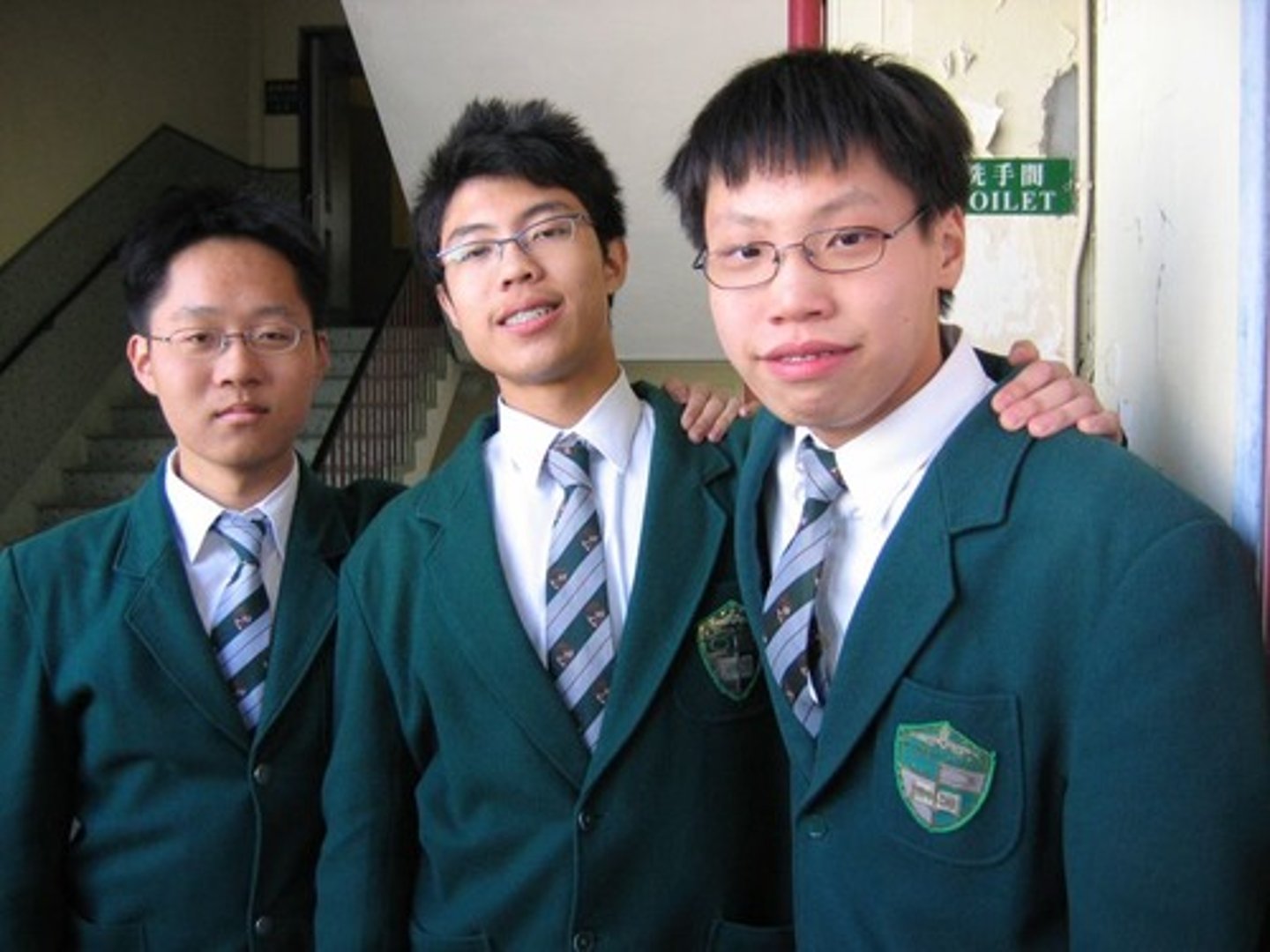 <p>The boys are ______ school.</p>