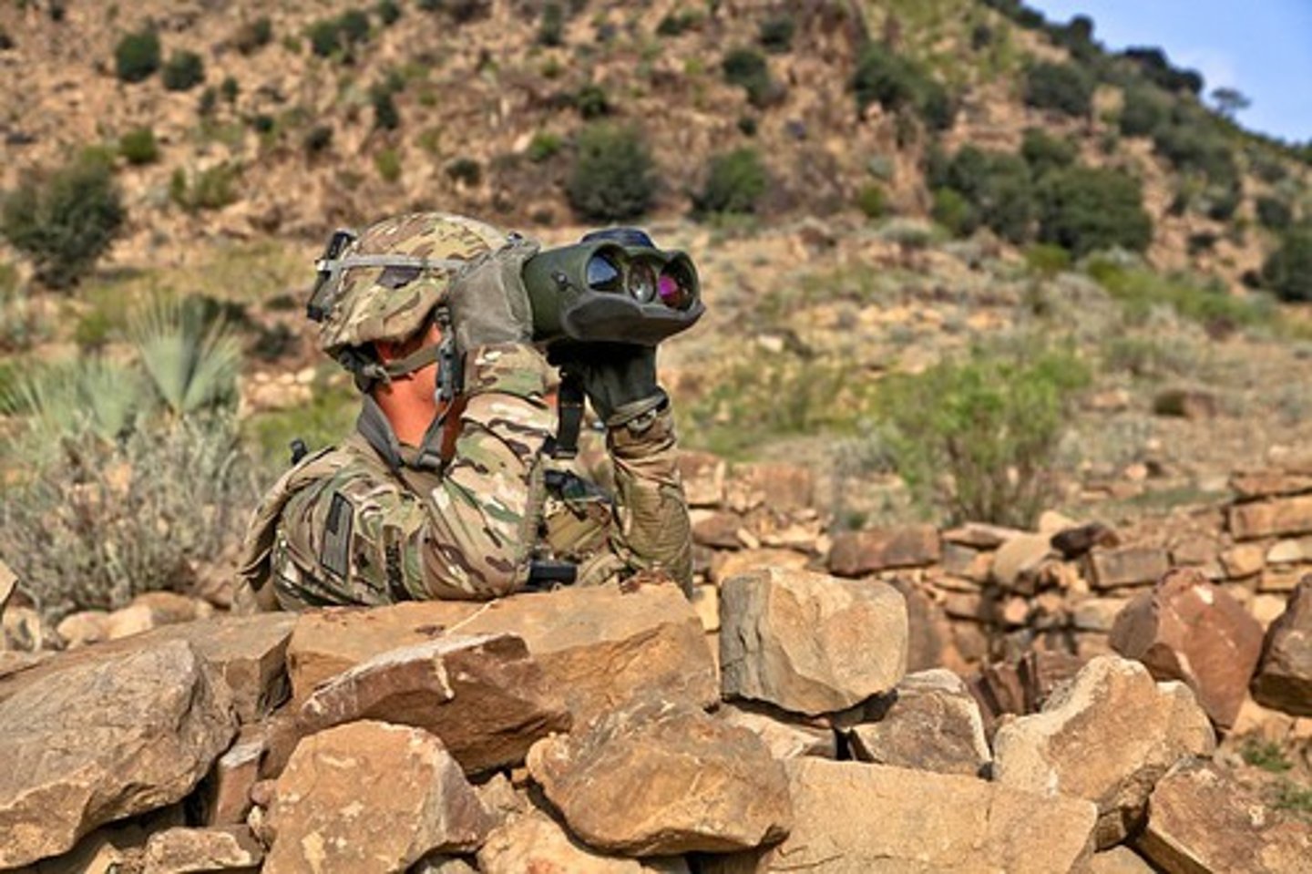 <p>(v.) to engage in reconnaissance; to make a preliminary inspection.</p><p>synonyms: scout</p>